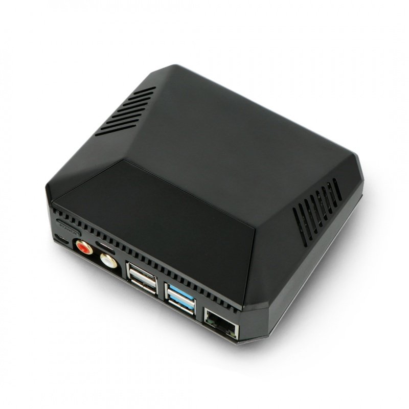 Pouzdro s Hi-Fi DAC pro Raspberry Pi 4 - NanoSound One - černé
