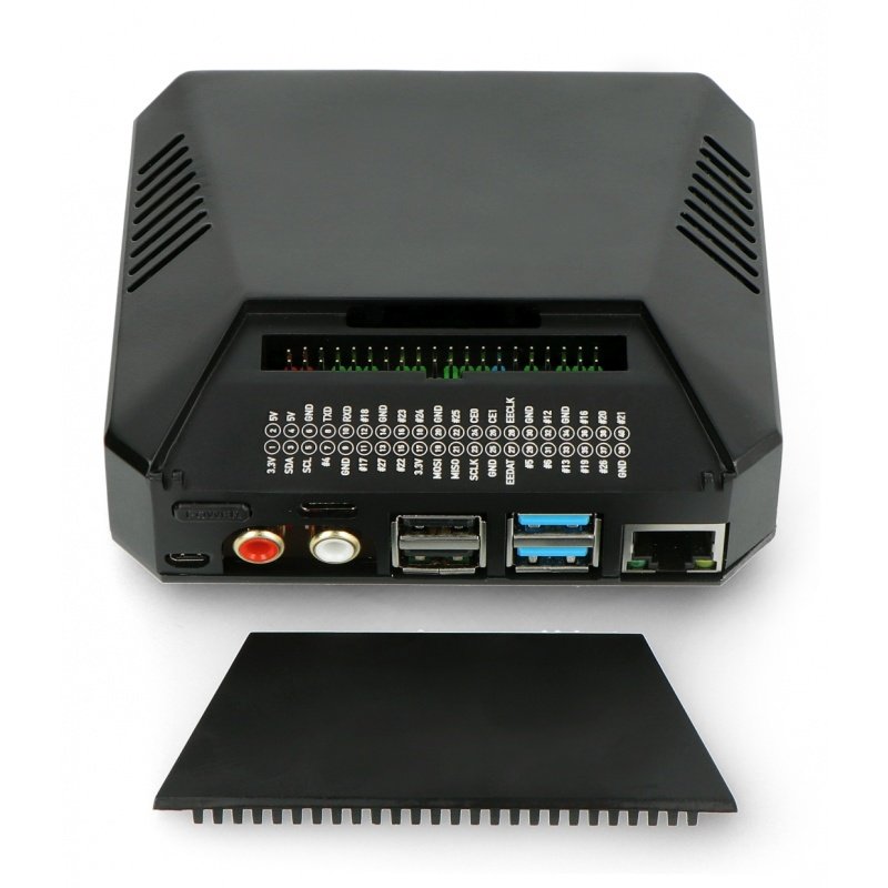 Pouzdro s Hi-Fi DAC pro Raspberry Pi 4 - NanoSound One - černé