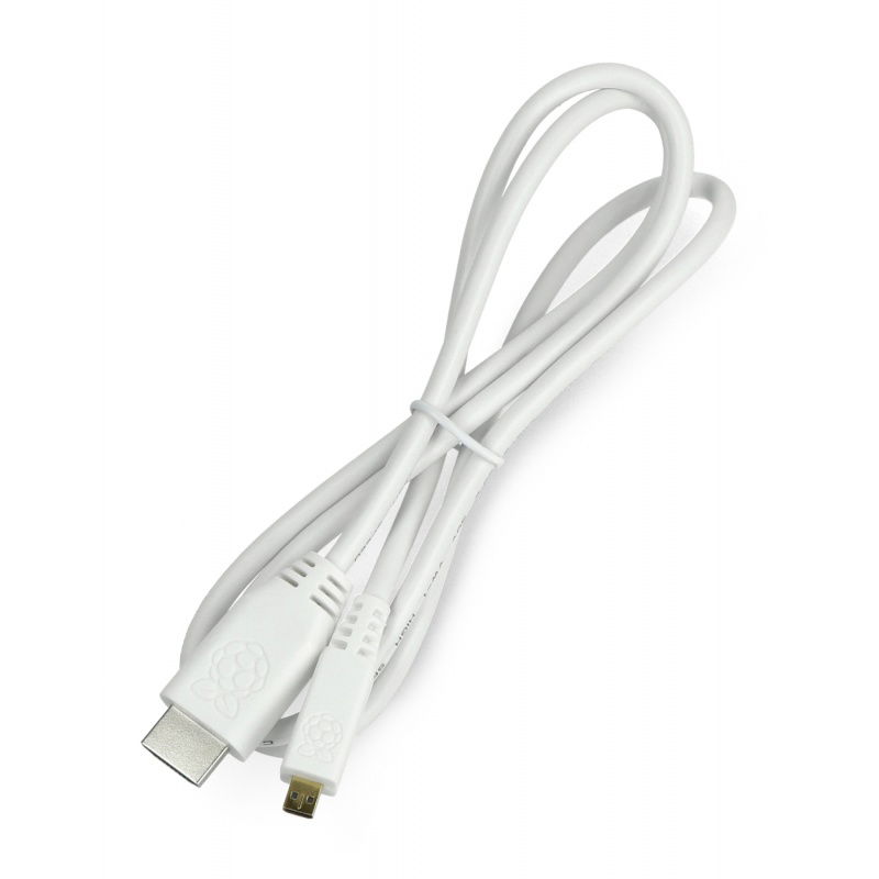 MicroHDMI - kabel HDMI T7689AX - originální pro Raspberry Pi 4 - 1 m