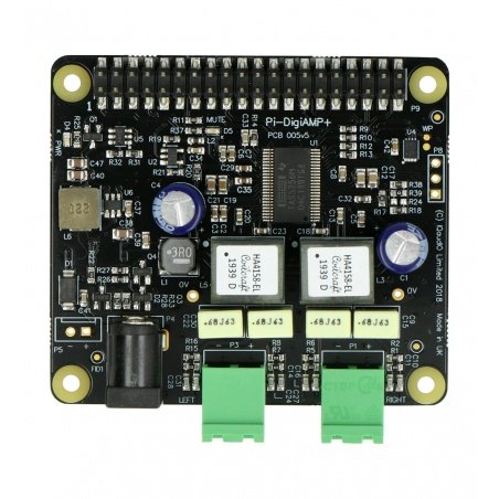 IQaudIO DigiAMP + - zesilovač třídy D 2x35W pro Raspberry Pi 4B IQaudIO DigiAMP + - zesilovač třídy D 2x35W pro Raspberry Pi 4B