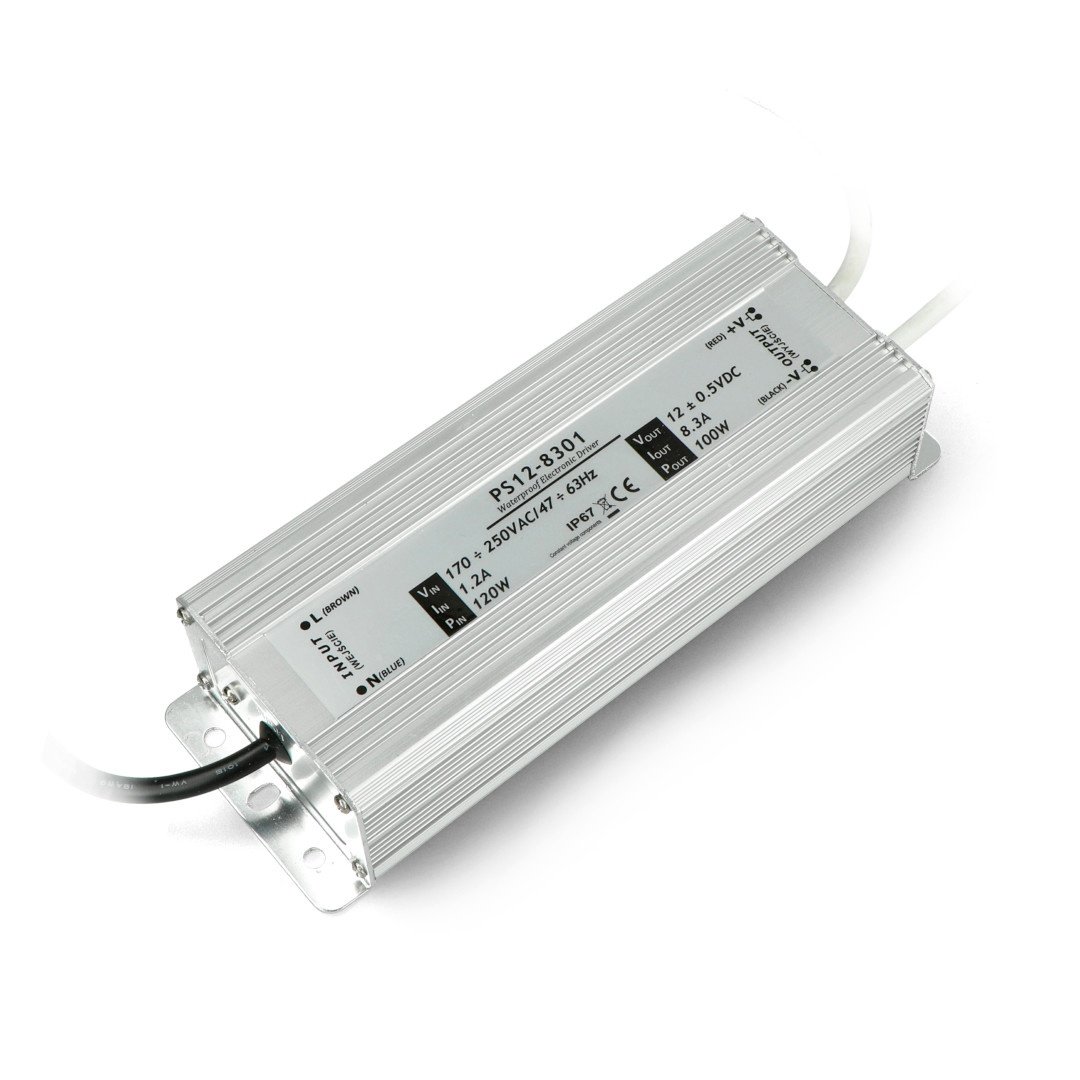 Napájecí zdroj pro LED pásek 12V / 8,33A / 100W