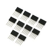 Přímá zásuvka rozteč 1x5pin 2,54 mm - svislá dlouhá