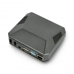 Hliníkové pouzdro pro Raspberry Pi 4B s ventilátorem - Argon One - šedé