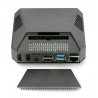 Hliníkové pouzdro pro Raspberry Pi 4B s ventilátorem - Argon One - šedé - zdjęcie 3
