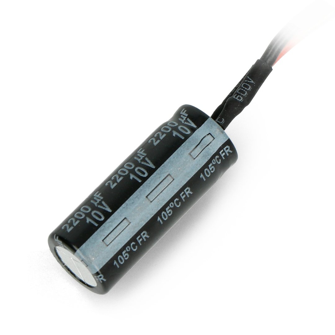 Elektrolytický kondenzátor RX30 10V / 2200 µf s kabelem pro serv
