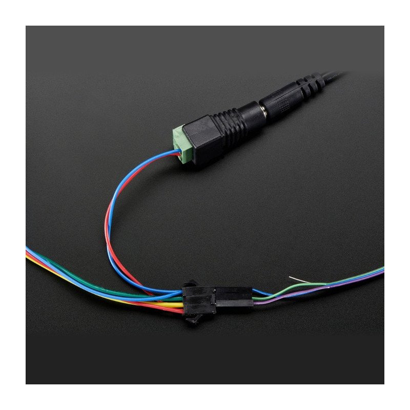 Řetěz RGB LED 12 mm digitální adresovaný WS2801 - 25 ks. -