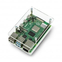Pouzdro Raspberry Pi Model 3/2 / B + - průhledné, otevřené