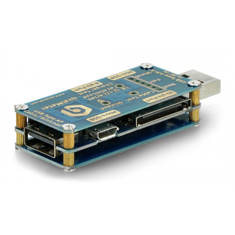 DFRobot qualMeter Basic - tester nabíječky a USB nabíjecího kabelu