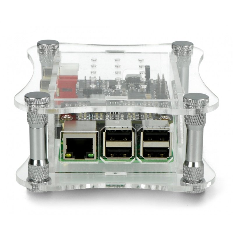Transparentní akrylové pouzdro Raspberry Pi 3/2 + Boss