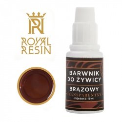Epoxidové barvivo Royal Resin - transparentní kapalina - 15 ml - tmavě hnědá