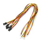 Kabel, adaptér 3x1 JST, rastr 2mm - BLS, rastr 2,54mm - 5ks.