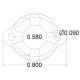 Pololu Ball Caster 1/2 "plast Pololu Ball Caster 1/2 "plast