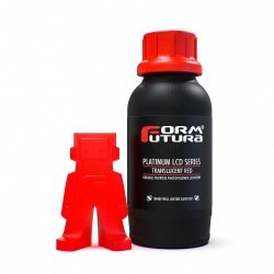Pryskyřice pro 3D tiskárnu FormFutura Platinum 0,5 kg 3D - Průsvitná červená