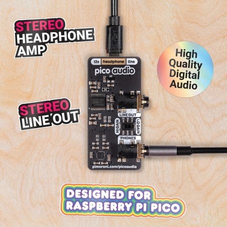 Pico Audio Pack - linkový výstup a sluchátkový zesilovač Pico Audio Pack - linkový výstup a sluchátkový zesilovač