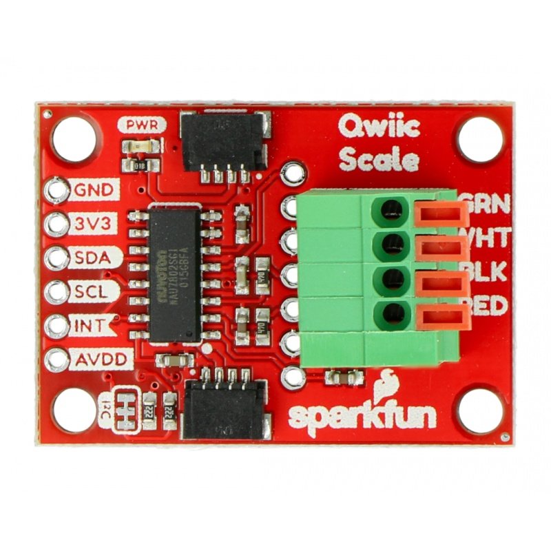Qwiic Scale - modul NAU7802 pro tenzometrické paprsky - SparkFun SEN-15242