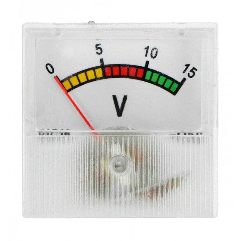 Analogový voltmetr - panel 91C16 mini - 15V DC