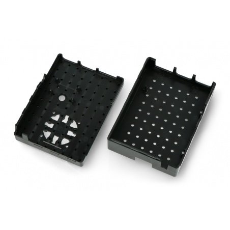Pouzdro Pi-Blox pro Raspberry Pi 4B - černé - Multicomp Pro Pouzdro Pi-Blox pro Raspberry Pi 4B - černé - Multicomp Pro