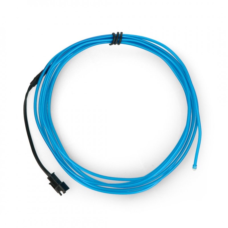 EL Wire - 2,5m elektroluminiscenční drát - modrý