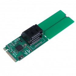 Převodník PCIe 3.0x2 M.2 NGFF Key B na SATA 3.0 6 Gb / s - 2