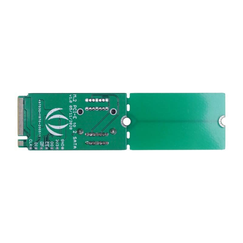 Převodník PCIe 3.0x2 M.2 NGFF Key B na SATA 3.0 6 Gb / s - 2