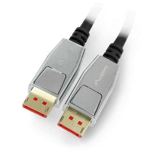 Kabel DisplayPort samec v1.4 8K Lanberg černý - 0,5 m