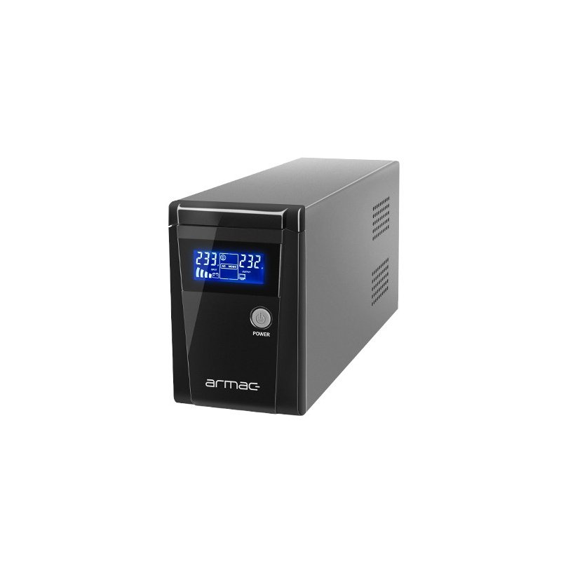 Zdroj nepřerušitelného napájení UPS Armac Office 850F LCD - 2 x E zásuvka -