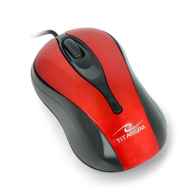 Optická myš Esperanza TM-103R červený USB Hornet titan