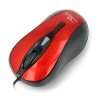 Optická myš Esperanza TM-103R červený USB Hornet titan - zdjęcie 2