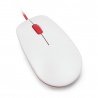 Optická kabelová myš Raspberry Pi 4B / 3B + / 3B / 2B oficiální - červená a bílá_ - zdjęcie 1