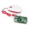 Optická kabelová myš Raspberry Pi 4B / 3B + / 3B / 2B oficiální - červená a bílá_ - zdjęcie 3