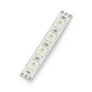Modul Pixel x4 s adresovatelnými RGB LED diodami WS2812B 5050 - 48 mm