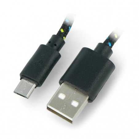 MicroUSB kabel B - A - opletený 3m MicroUSB kabel B - A - opletený 3m