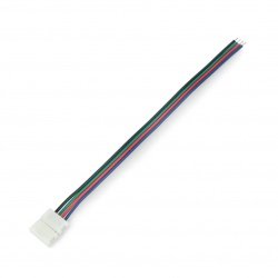Konektor pro LED pásky a pásky RGB 10mm 2 pin s jednou svorkou - 16,5cm