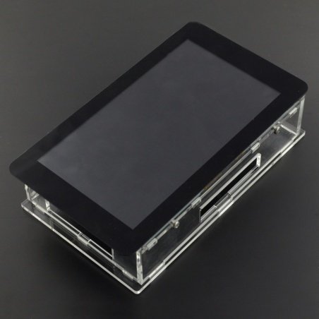 Průhledné pouzdro pro Raspberry Pi a vyhrazená 7 '' dotyková obrazovka Průhledné pouzdro pro Raspberry Pi a vyhrazená 7 '' dotyková obrazovka