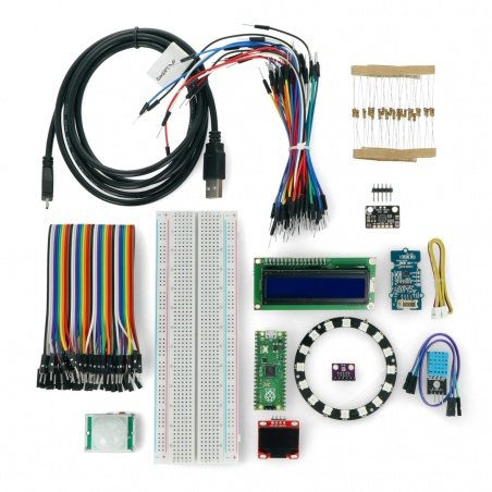Připraveno k práci s Raspberry Pi Pico - sada 13 modulů, ukázkové programy + deska Připraveno k práci s Raspberry Pi Pico - sada 13 modulů, ukázkové programy + deska