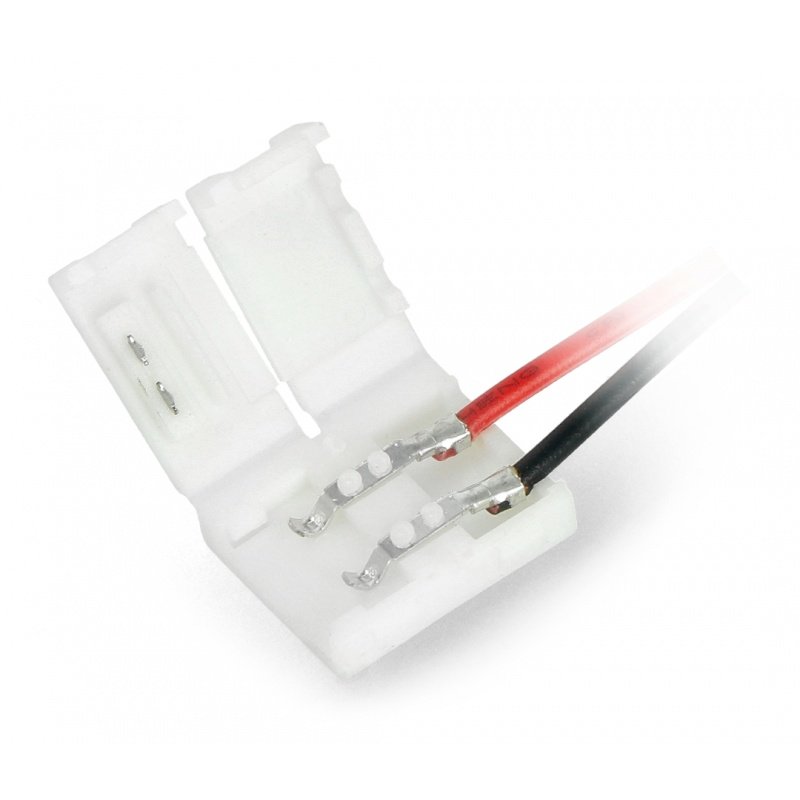 Konektor pro LED pásky a pásky SMD 5050 10mm 2 pin se dvěma svorkami - 16,5cm