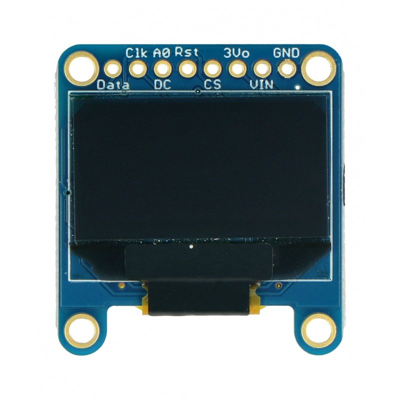 OLED displej, monochromatický grafický 0,96 '' 128x64px - I2C / SPI - Adafruit 326