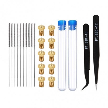 Sada pro výměnu a údržbu trysek E3D - 0,4 mm Sada pro výměnu a údržbu trysek E3D - 0,4 mm