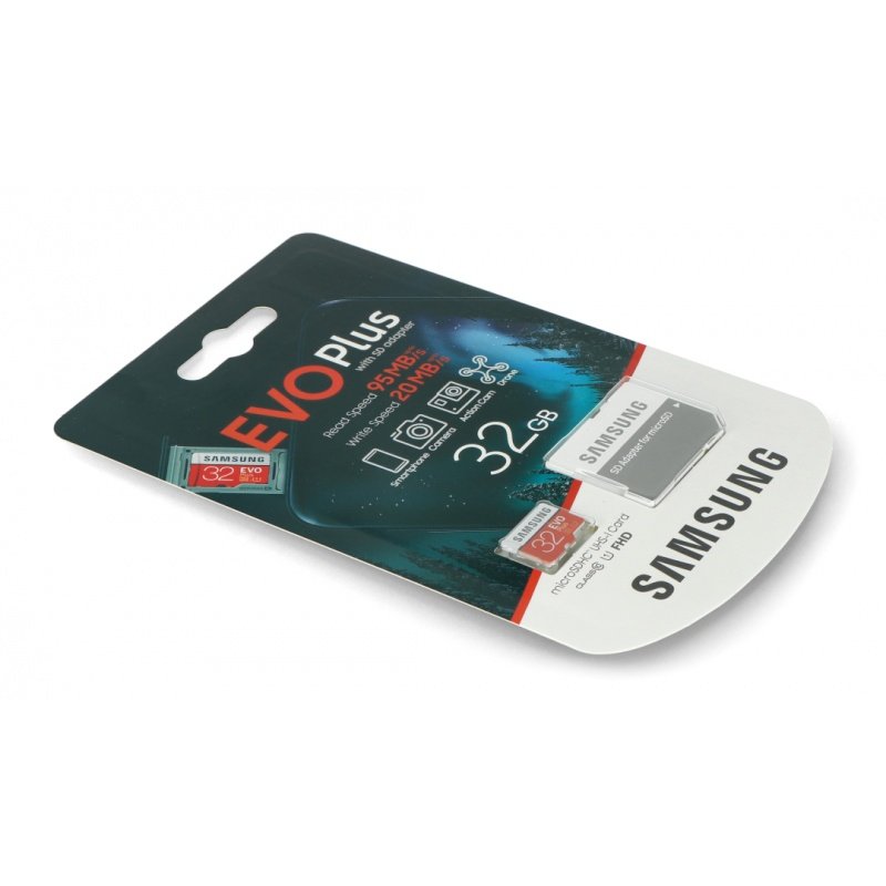 Paměťová karta Samsung EVO Plus microSD 32 GB 95 MB / s UHS-I třída 10