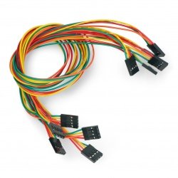Kabel female-female 4 pin - 40cm - 5ks