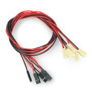 Kabel s 2 x 2kolíkovou zásuvkou, rozteč 2,54 mm - 40 cm - 5 kusů