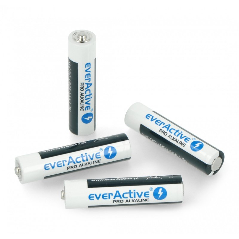 Alkalická baterie EverActive Pro AAA (R3 LR03) - 4 ks.