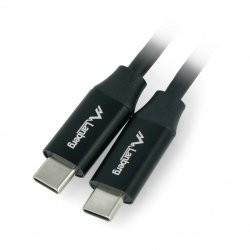 Lanberg USB C - USB C 2.0 černý prémiový kabel QC 4.0 PD 0,5 m