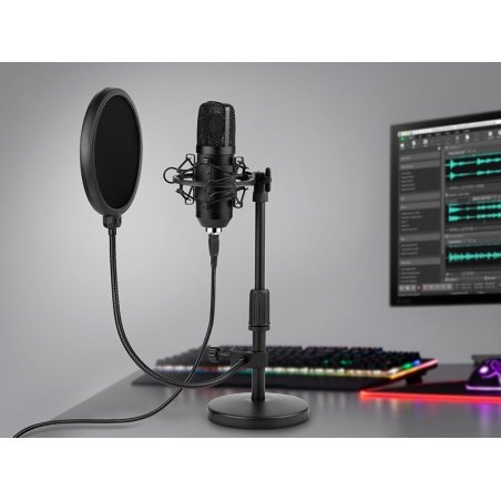 Sada mikrofonu USB Tracer Premium Pro - černá Sada mikrofonu USB Tracer Premium Pro - černá