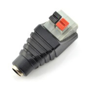 Konektor DC 5,5 x 2,1 mm s rychlým konektorem a tlačítky