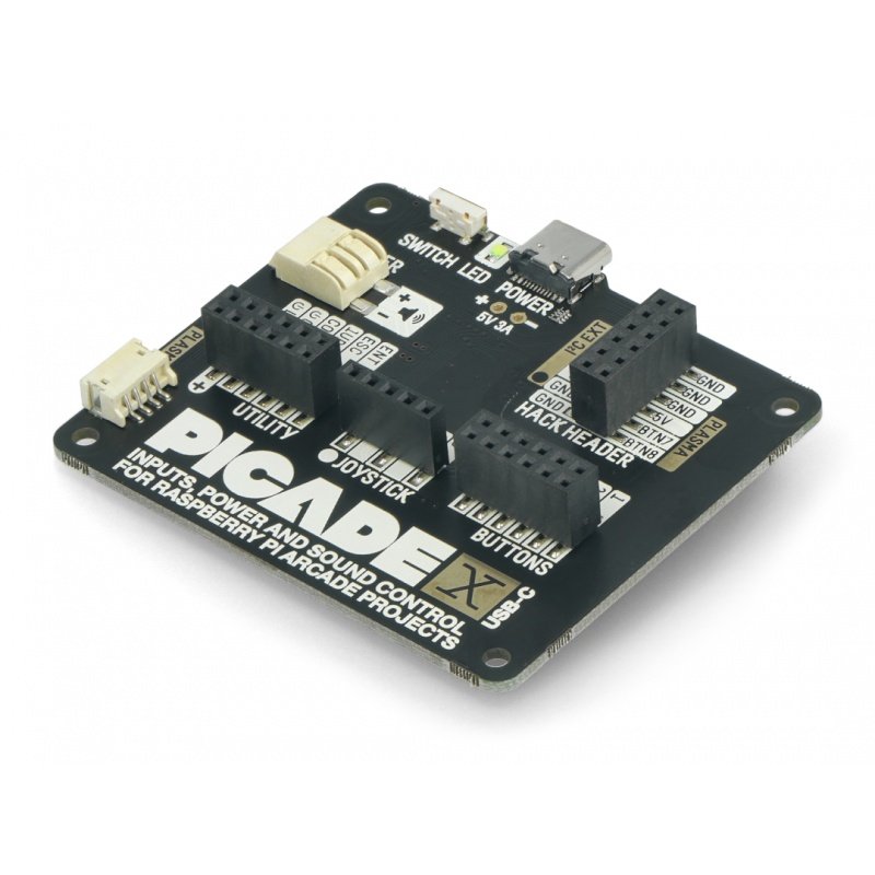 Picade X HAT USB-C - nakładka konsoli gier dla Raspberry Pi -