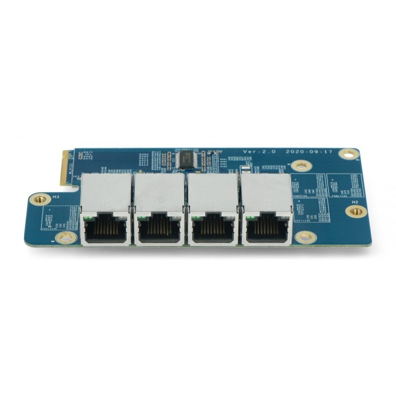 H2 Net Card - síťová karta pro Odroid H2 4x Ethernet 2,5 Gb