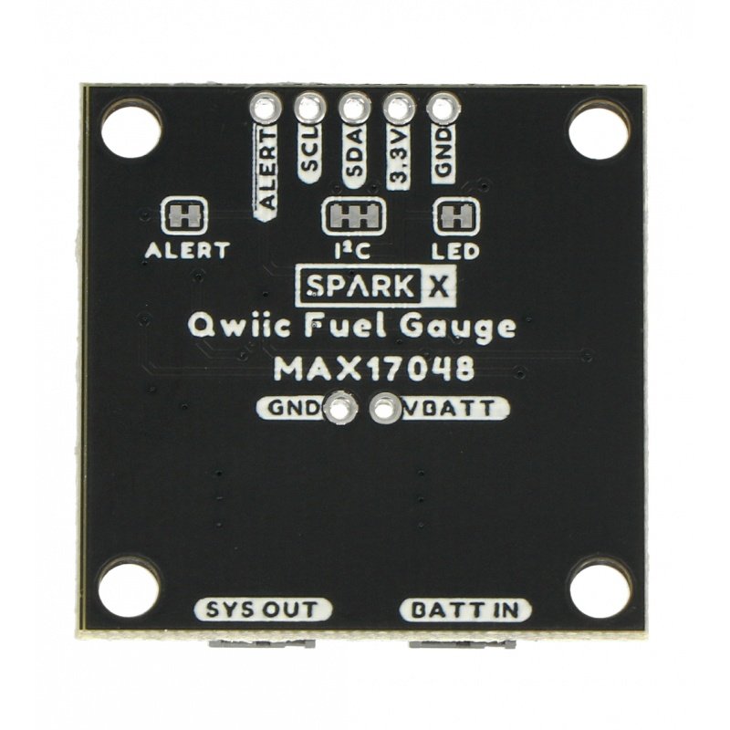 Qwiic palivoměr - MAX17048 - měřič nabití baterie - SparkFun