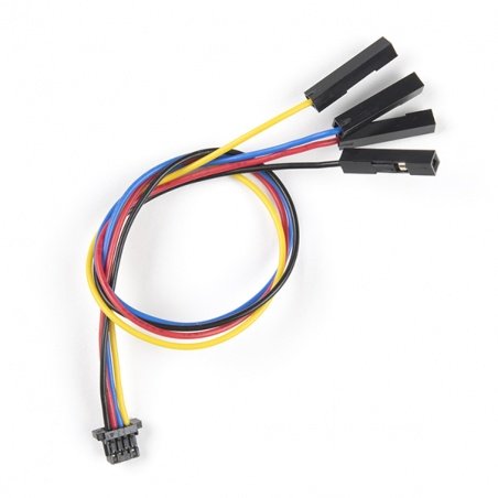 Qwiic przewód elastyczny żeński z wtykiem 4-pin - 15cm - Qwiic przewód elastyczny żeński z wtykiem 4-pin - 15cm -