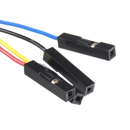 Qwiic przewód elastyczny żeński z wtykiem 4-pin - 15cm - Qwiic przewód elastyczny żeński z wtykiem 4-pin - 15cm -